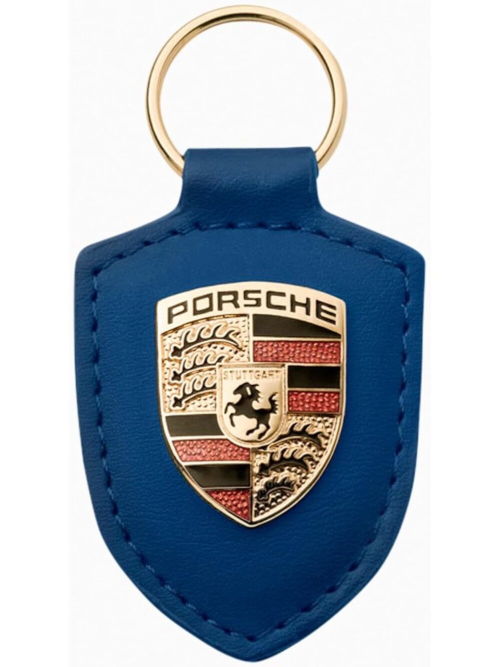Stylish Vehicle Key Chain Ring with Crest Design | Durable Keyfob Accessory